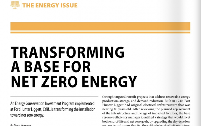 transforming a base for net zero energy article